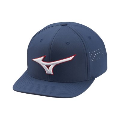 Gorra Mizuno Tour Flat Snapback Mujer - Azul Marino - Chile M047GFNEHA